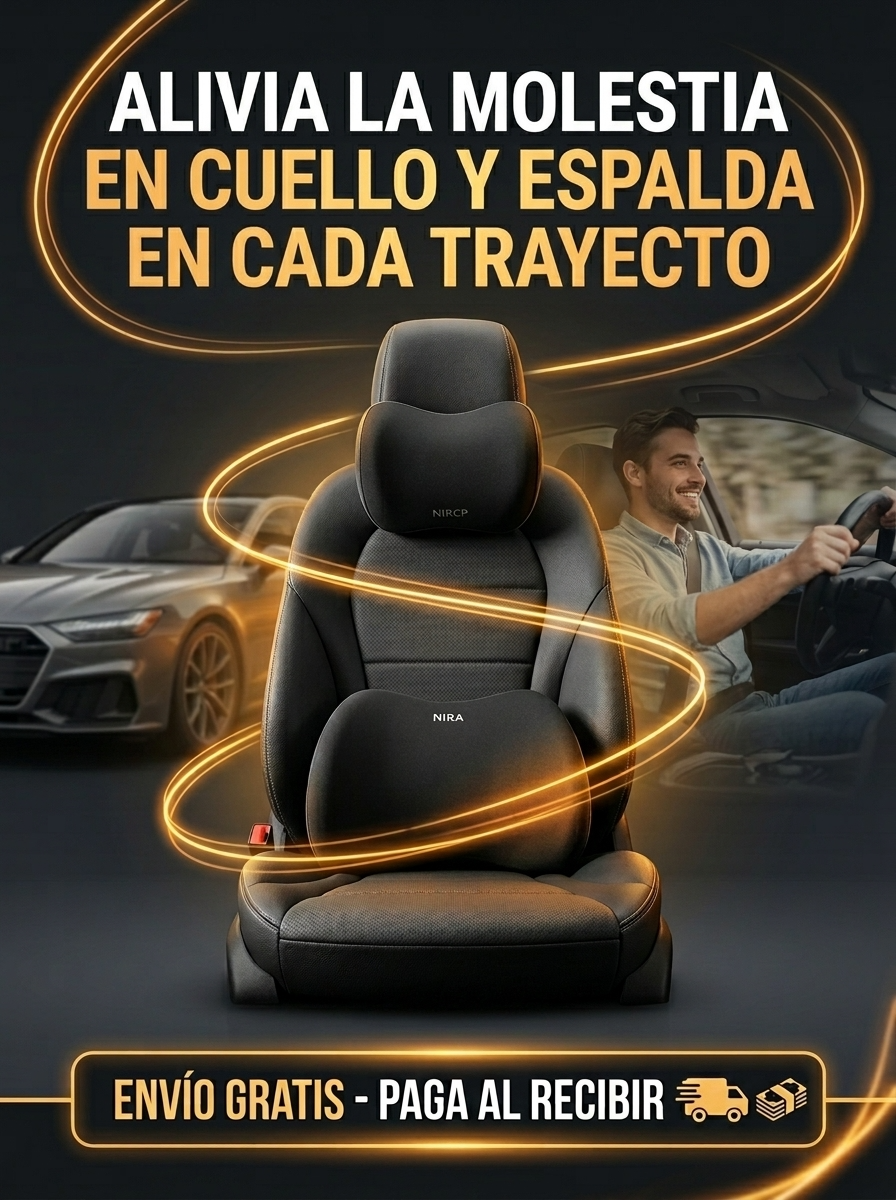 Set X2Cojines Ergonomicos para carro