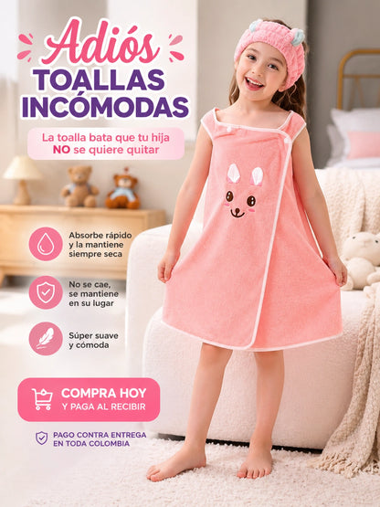 Toalla Con Balaca Para Niñas
