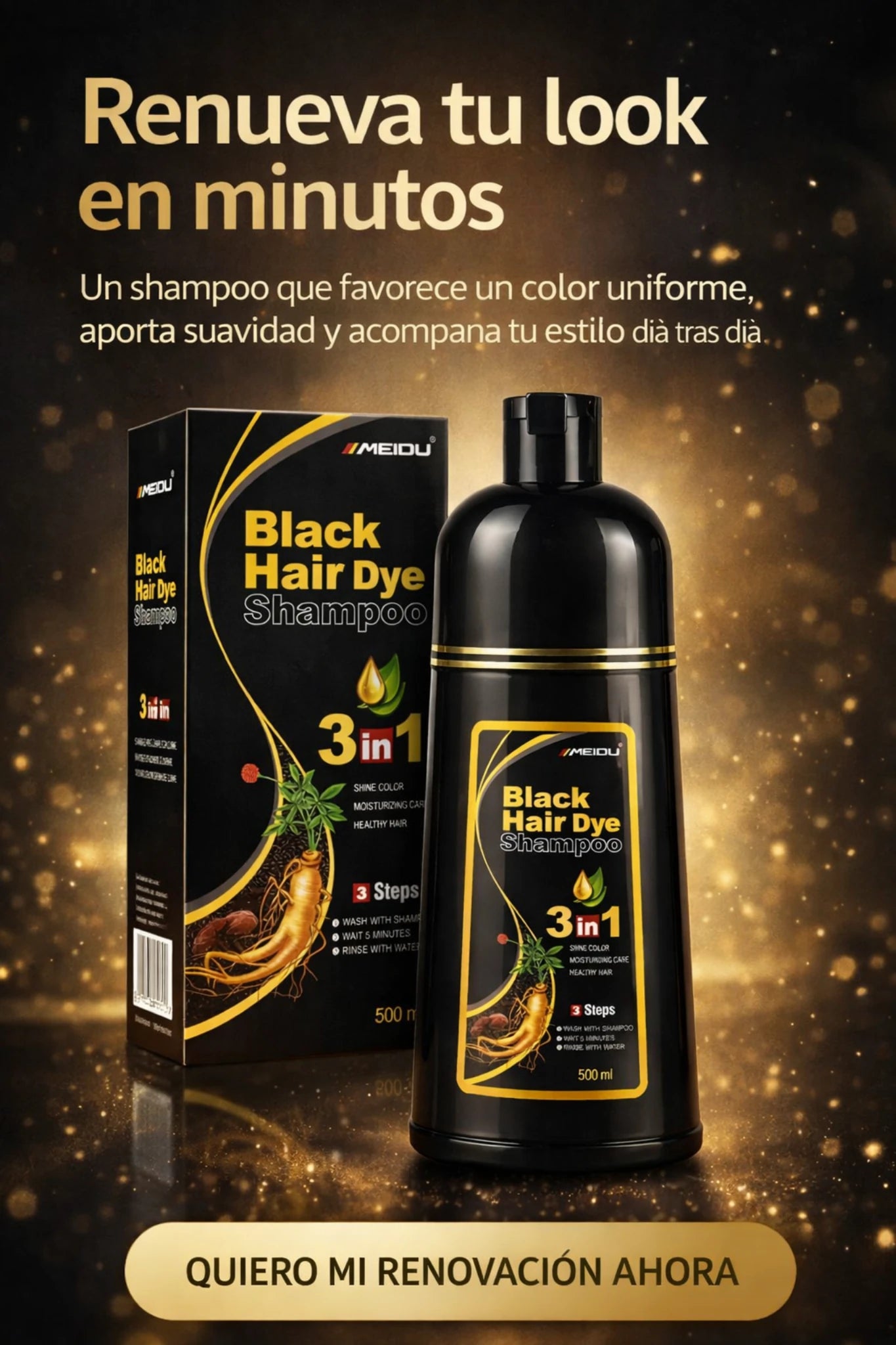 Shampoo Anticanas 3 en 1