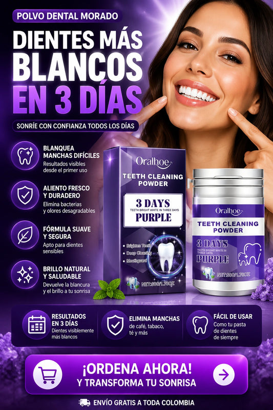 Polvo Blanqueador Para Dientes
