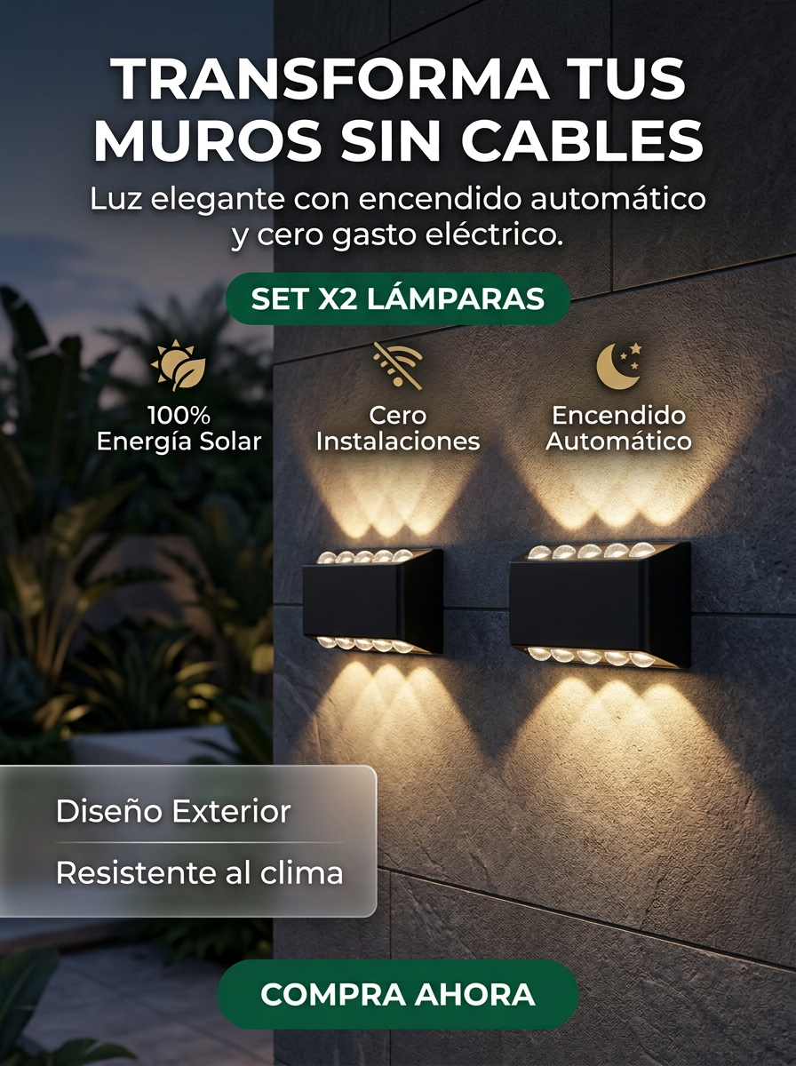 Lampara de 10 leds Solar Setx2